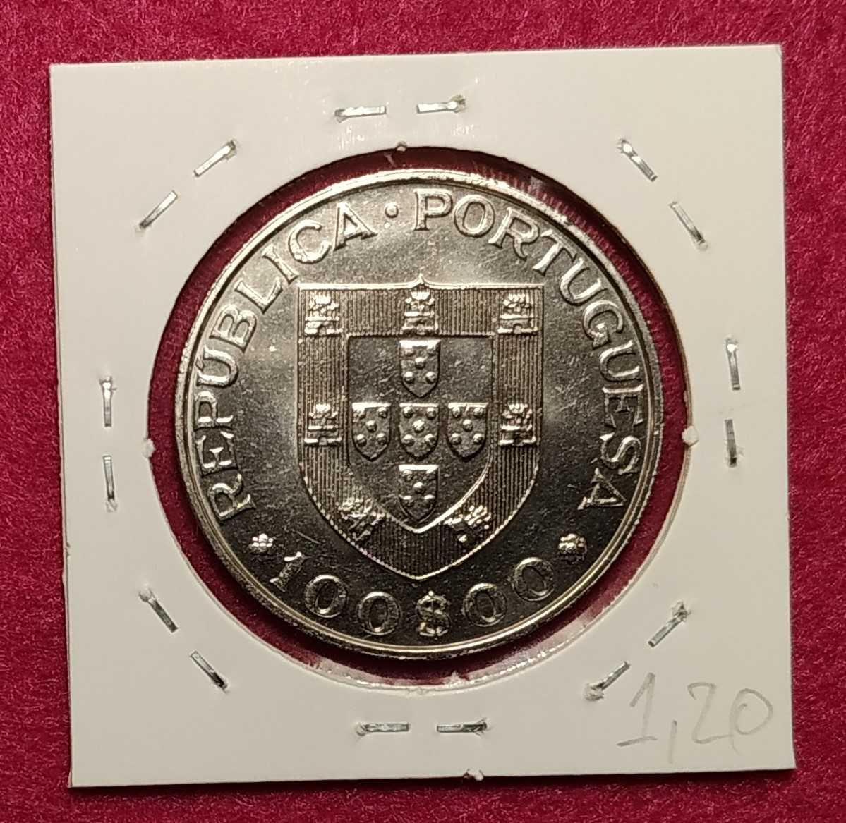 Portugal - moeda comemorativa de 100 escudos de 1982