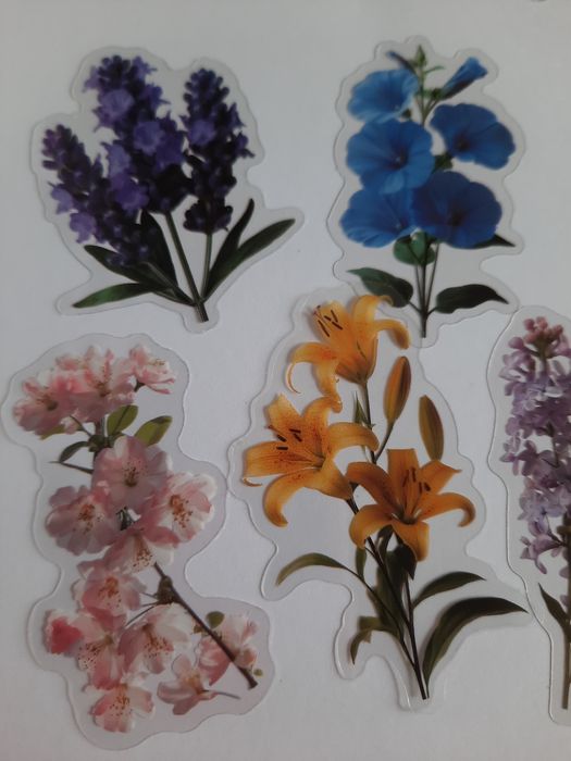 25 stickers flores variadas. Scrapbooking 
Ideal para Scrapbooking, ar