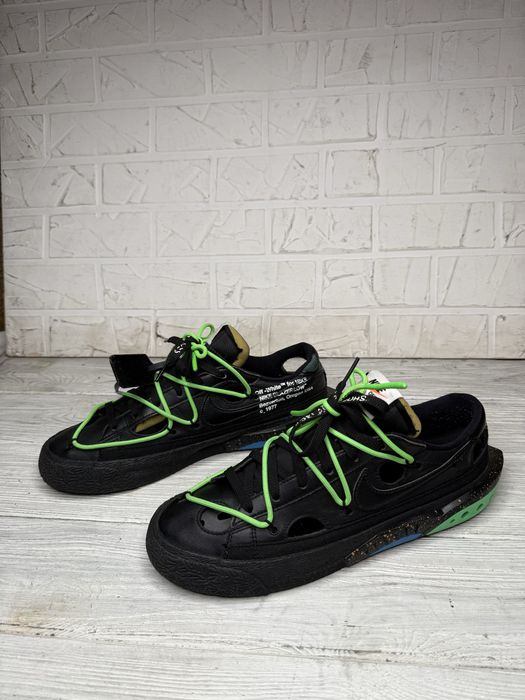 Модные мужские кроссовки nike off-white blazer low  42.5 размер