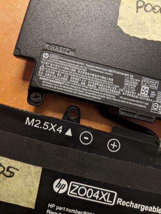 Батареї для ноутбука. Всі оригінальні, робочі ZO04XL/SB10K97580