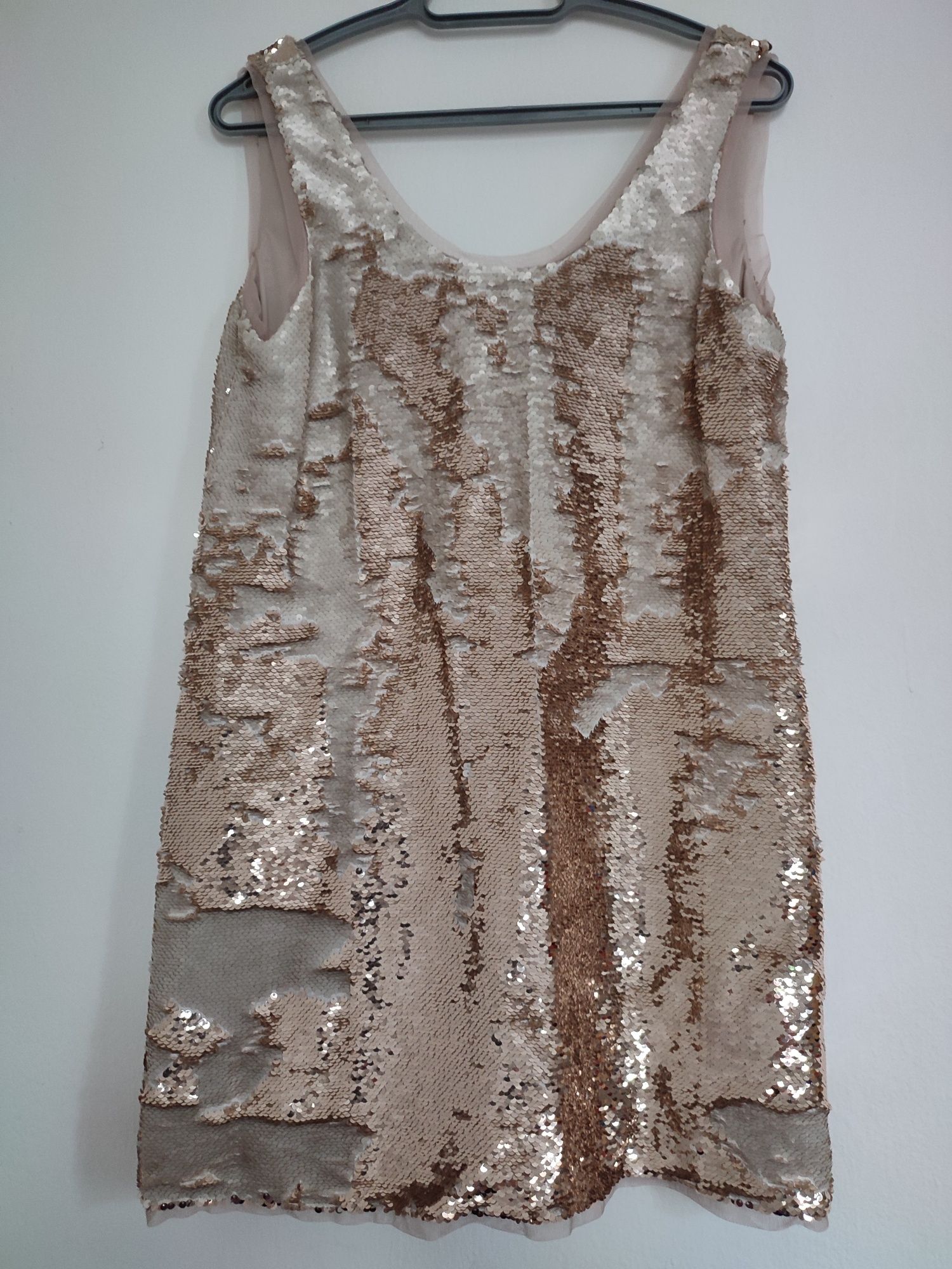 Платье Zara, двухсторонняя паетка