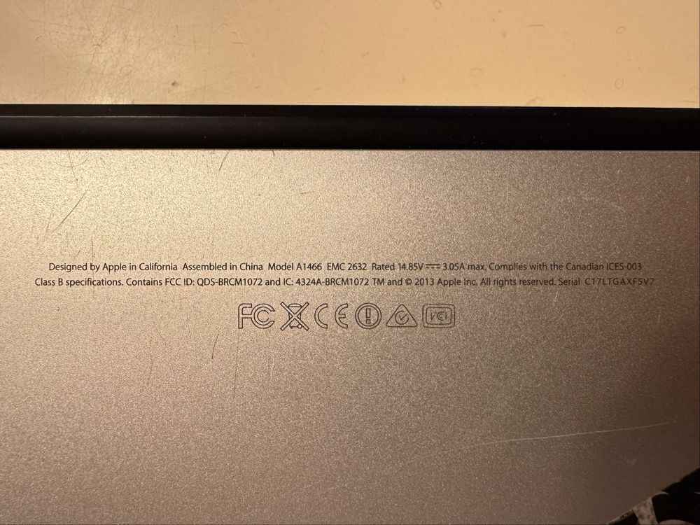 Mac Book Air 13 mid 2013 i5 4gb ОЗУ 128 gb intel