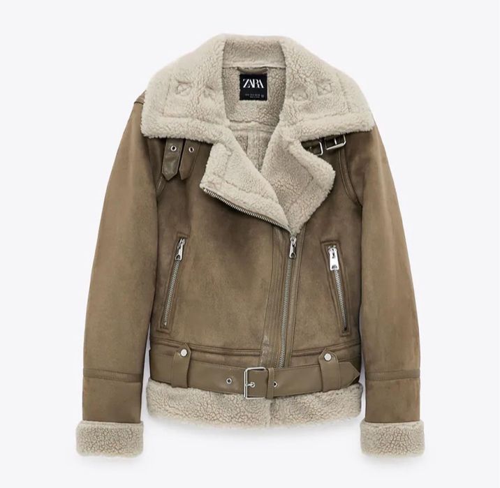 Дублянка Zara  Original дубленка Зара