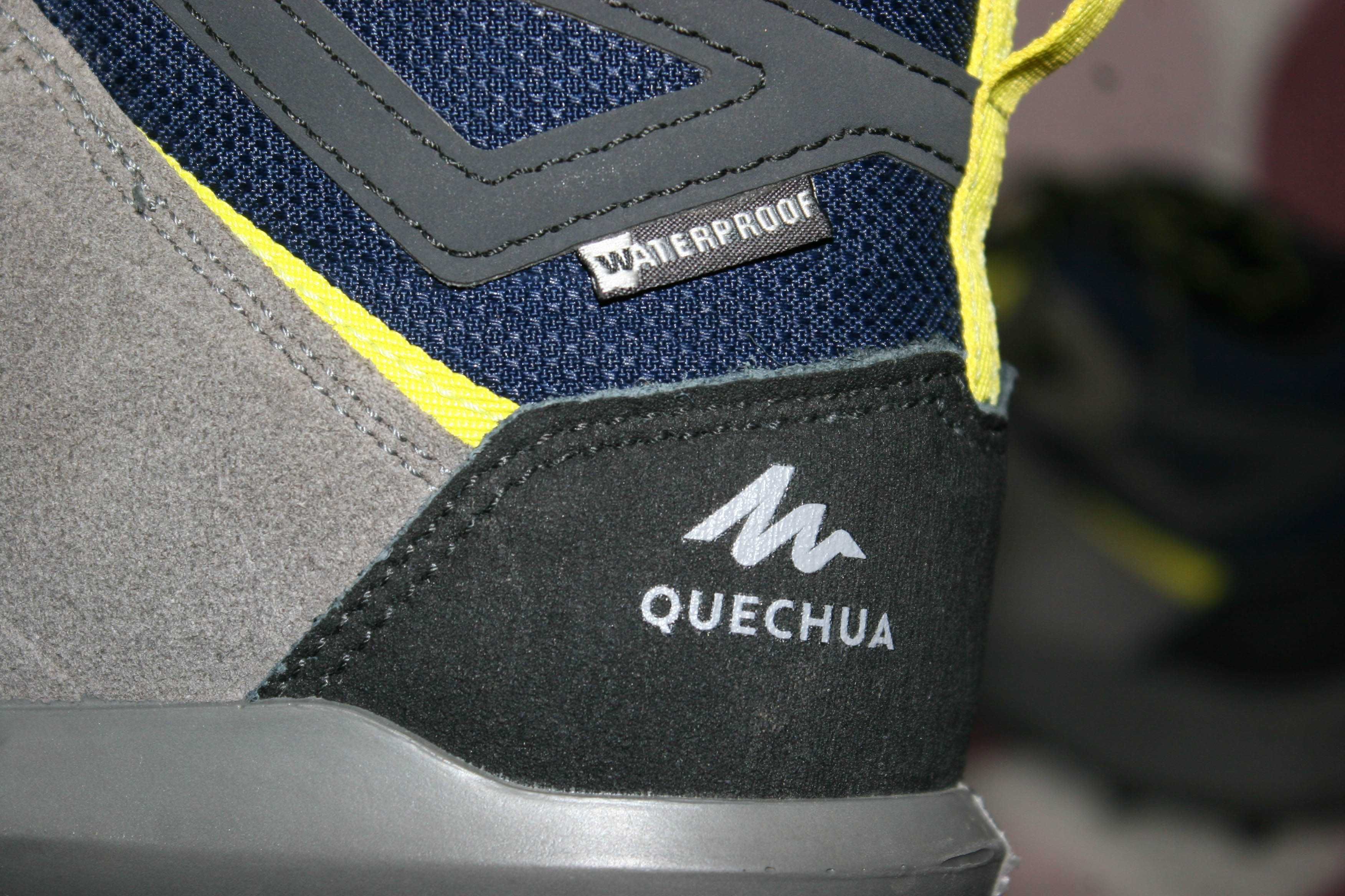 Кросівки шкіряні трекінгові на хлопця Quechua Mh 500 37 р,waterproof