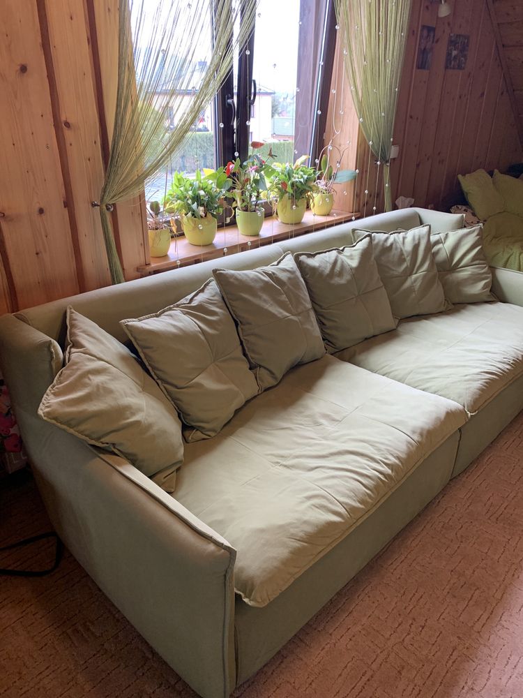 Mega sofa zielona