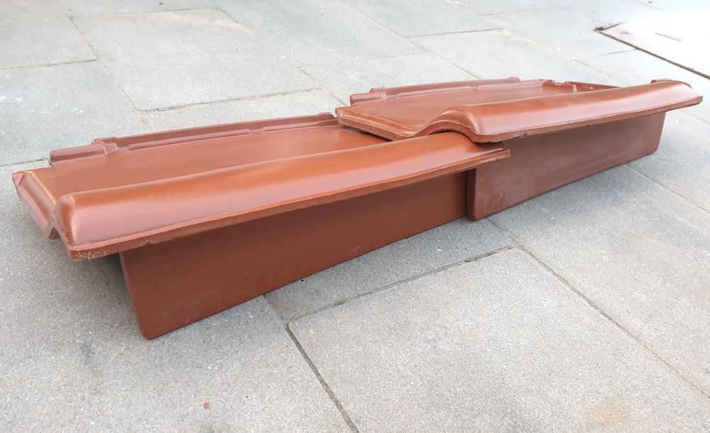 2szt. dachówki alegra 9 szczytowa prawa czerwona