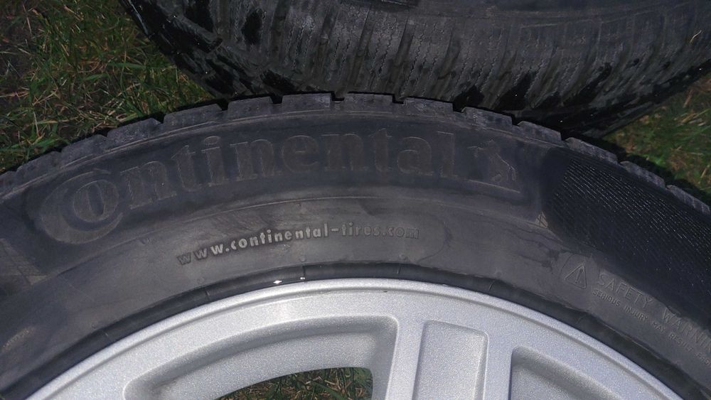 Koła (alufelgi) 18" z oponami zimowymi Continental 245 / 60 R 18