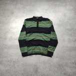 MĘSKA Koszulka Polo Długi Rękaw Paski PREMIUM Rugby Fred Perry Bawełna