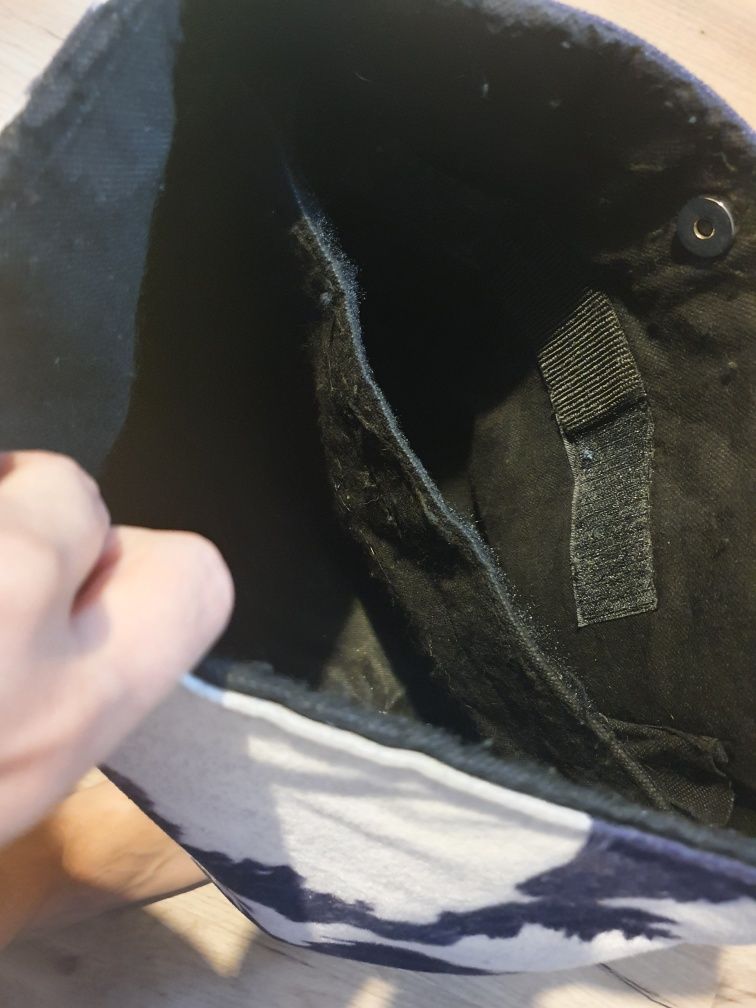 Torba KROWA w krowie łaty, rękodzieło