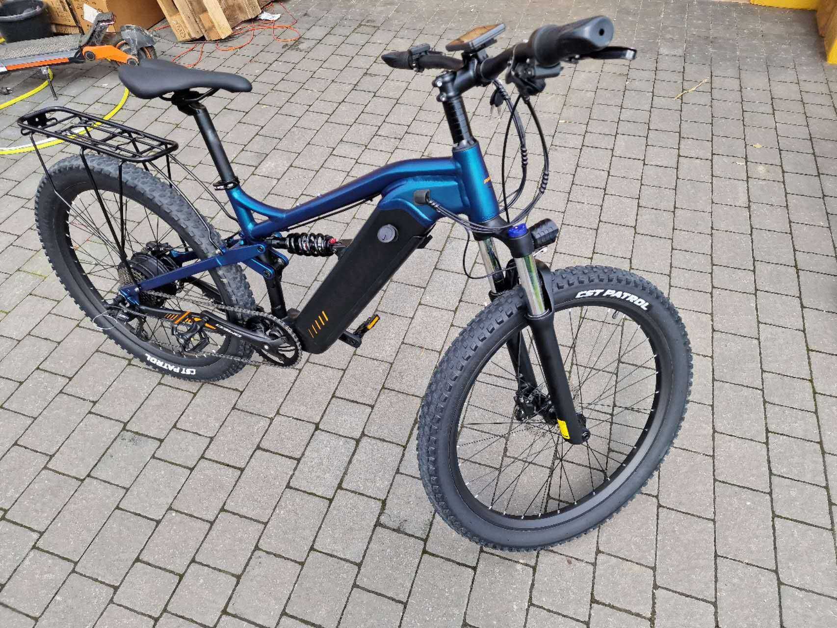 Rower elektryczny Puluma 27,5' rama aluminium koło 27,5 " błękitny 100