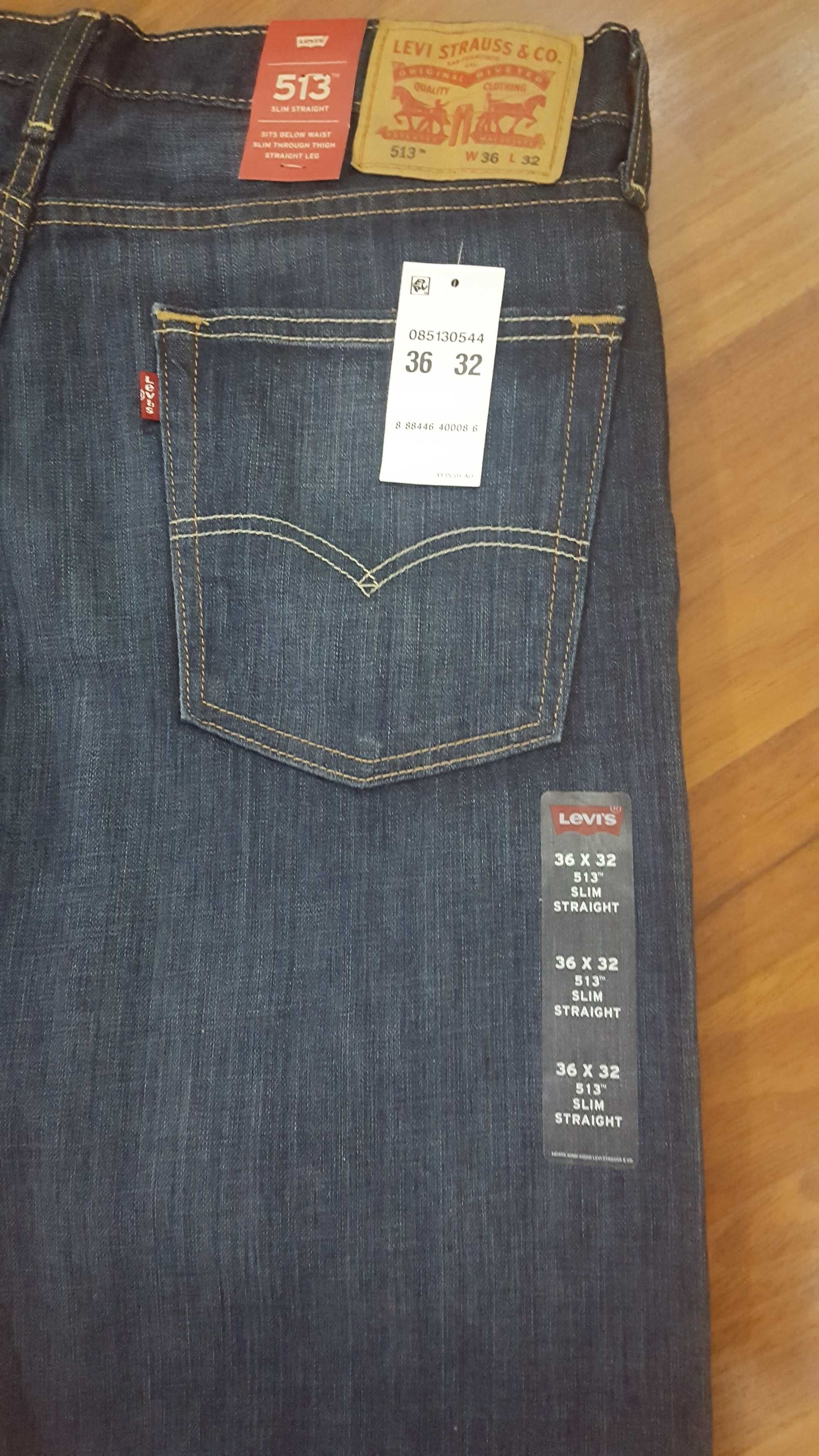 Мужские джинсы Levis 513 Оригинал США 36х32