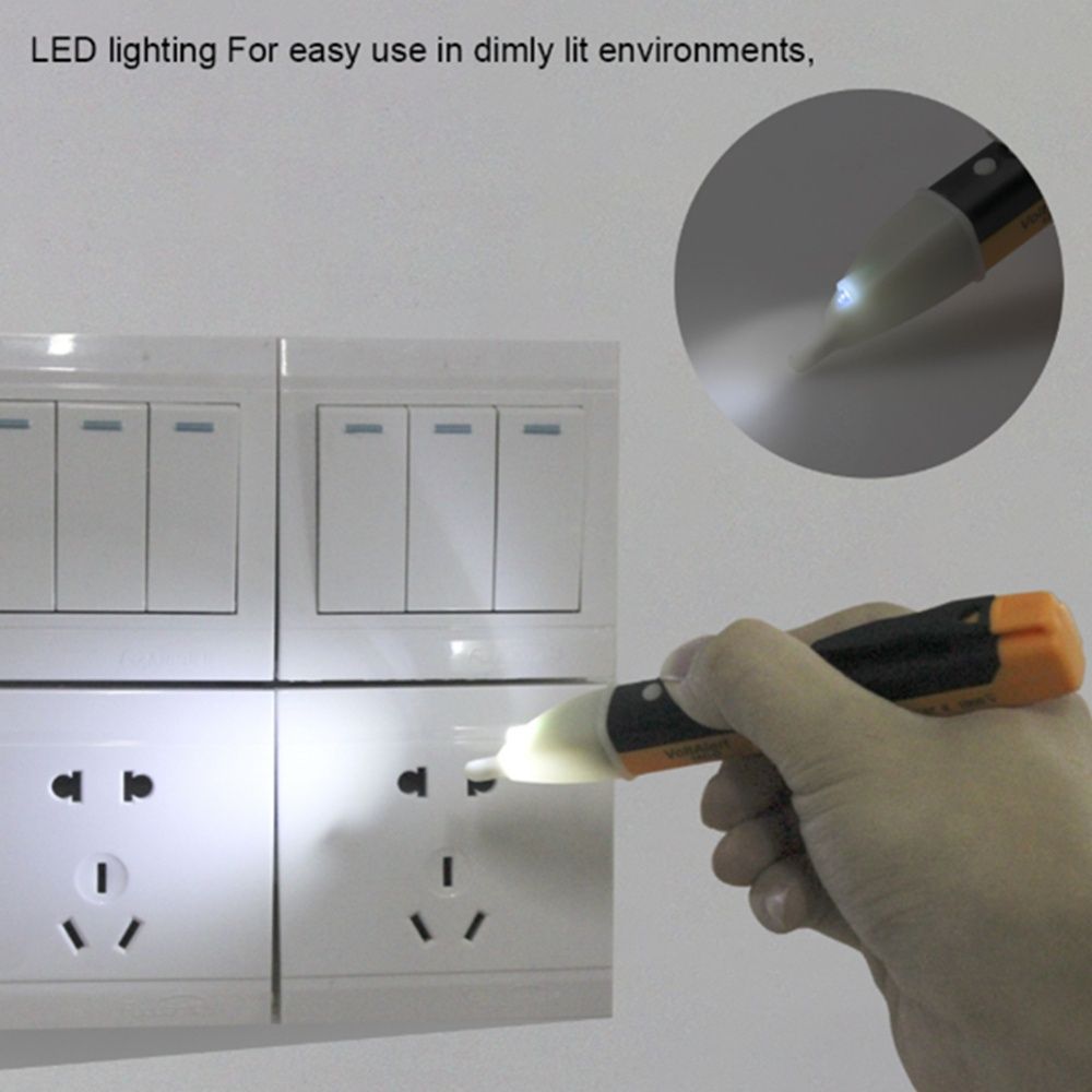 Detetor de Voltagem Caneta Teste Led 90-1000 V AC