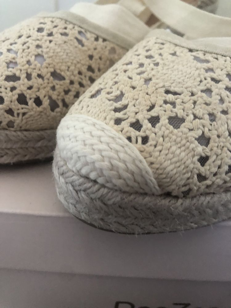 Espadryle na koturnie wiazane 39 nowe DeeZee