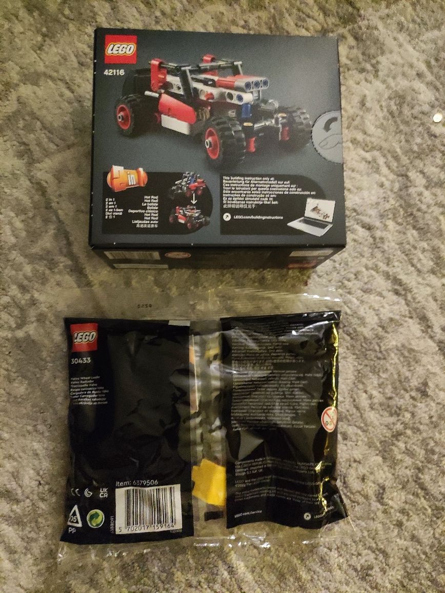 LEGO Technic 42116 - Miniładowarka i 30433- Ładowarka kołowa VOLVO