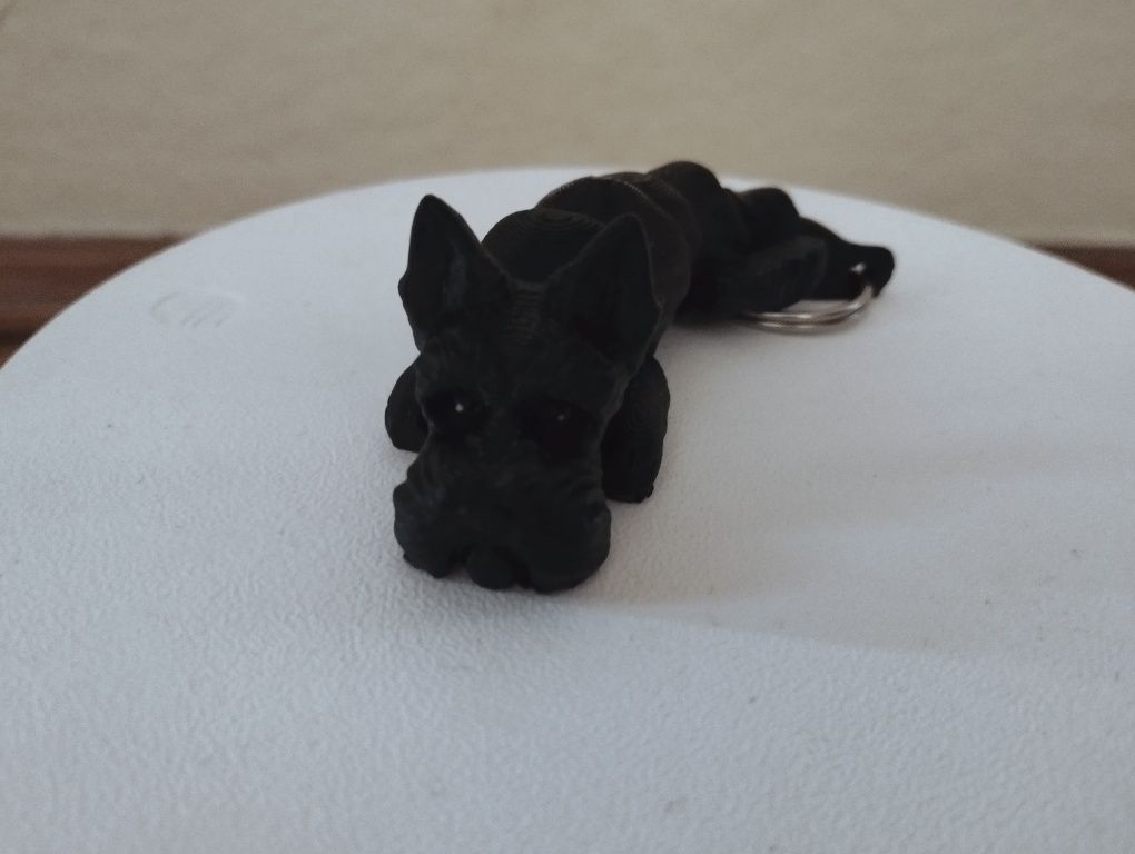 Zawieszka Brelok 3 d , pies sznaucera