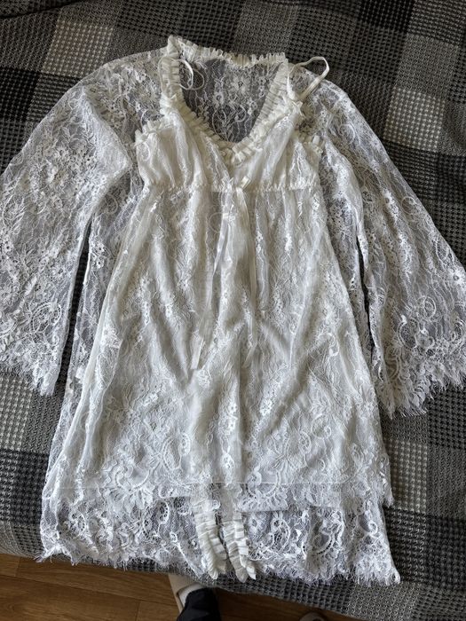 Пеньюар, кружевной халатик