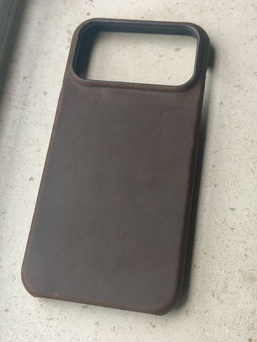 iPhone 17 pro max capa em pele + 2 películas vidro