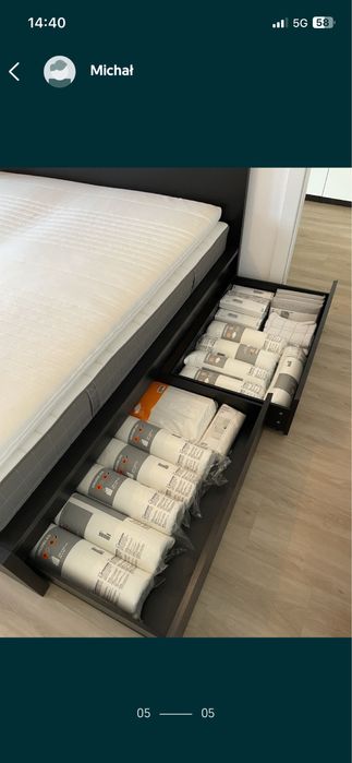 Łóżko Ikea Malm 196x200