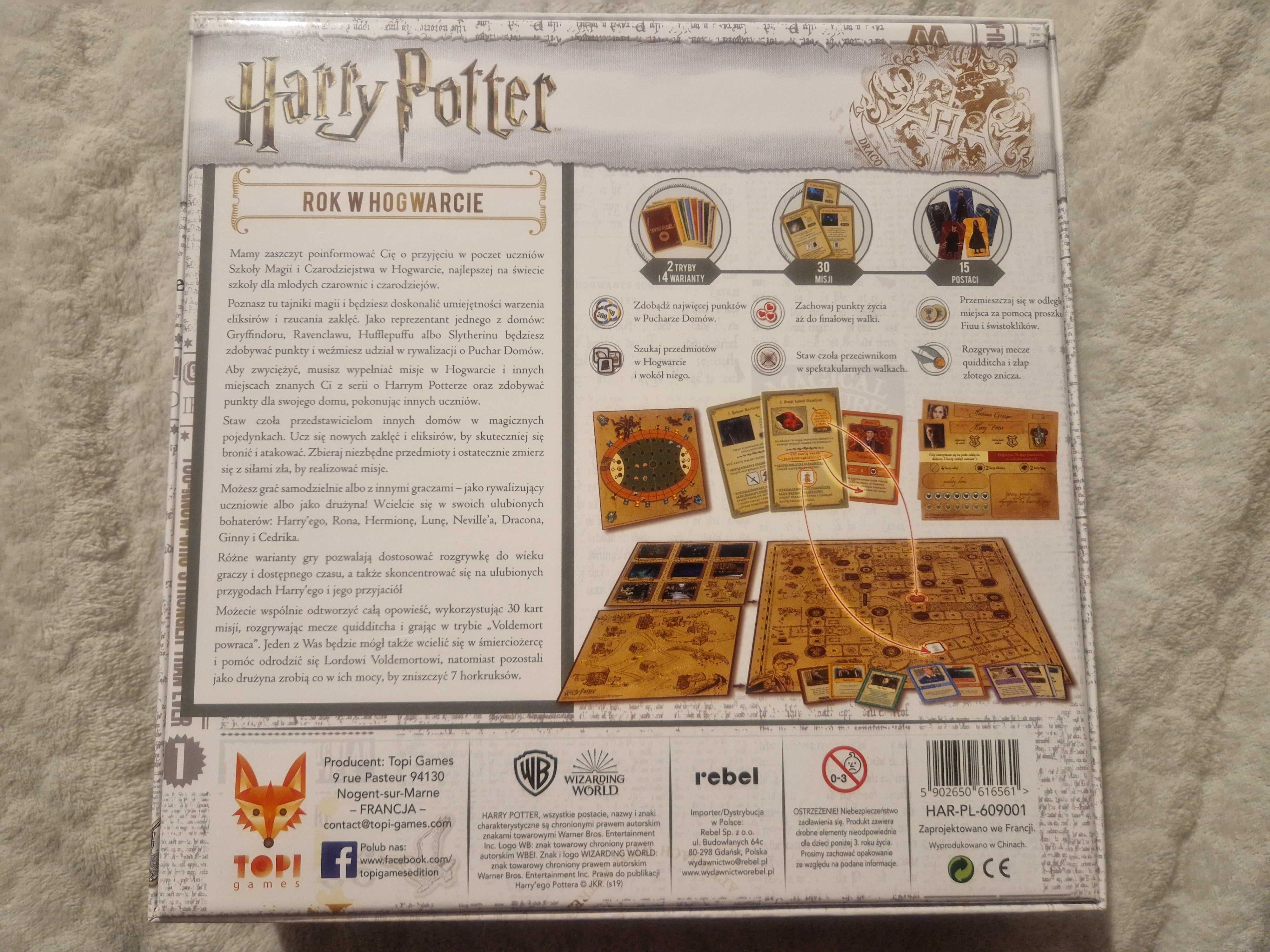 Gra planszowa Harry Potter Rok w Hogwarcie Rebel