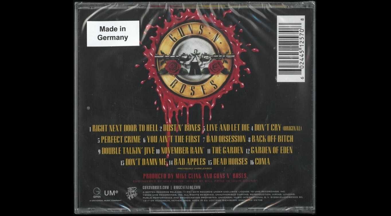 Guns N' Roses – "Use Your Illusion I". Płyta CD. Nowa