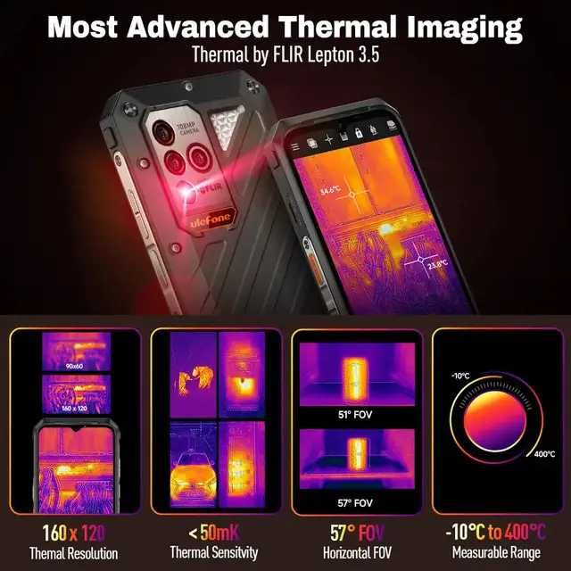 Смартфон Ulefone Power Armor 18T Ultra 12/512Gb Тепловизор 9600mAh 66W