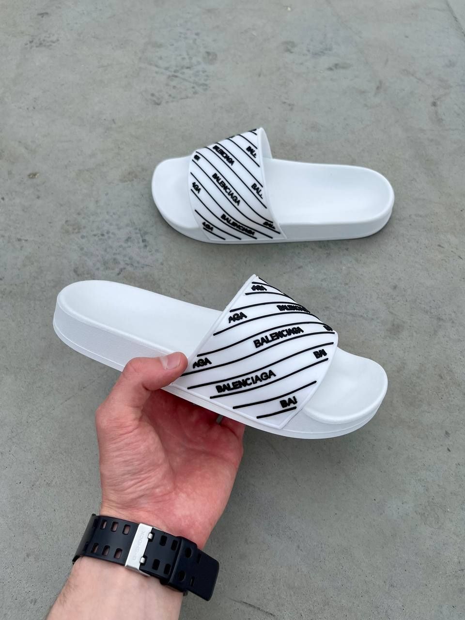 Жіночі шльопанці Balenciaga Slides Small Logo