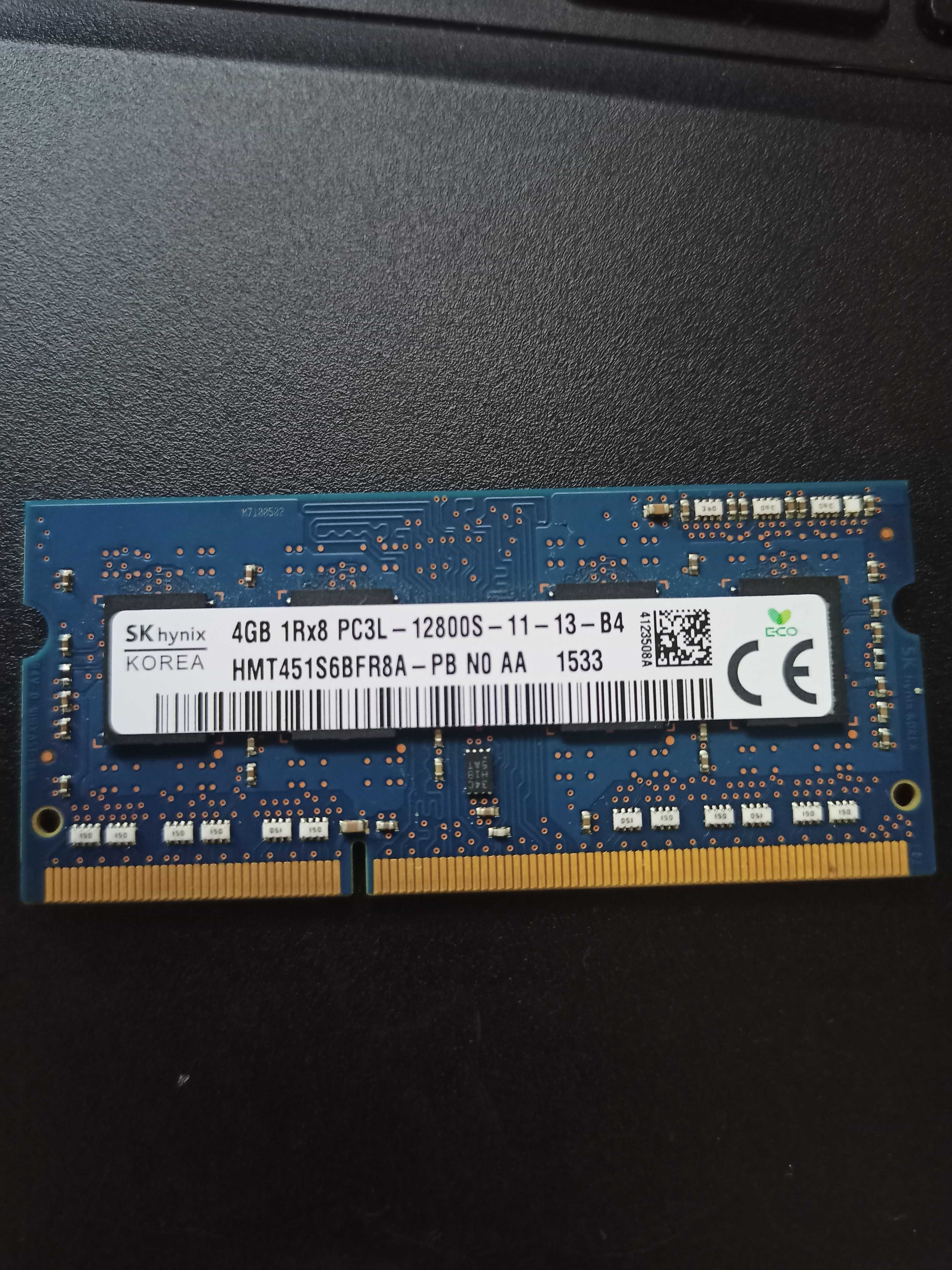 Оперативна пам'ять ddr3l 4gb 1600mhz