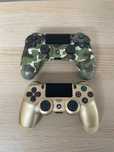 Comandos PS4 Verde Camo e Dourado (excelente estado)