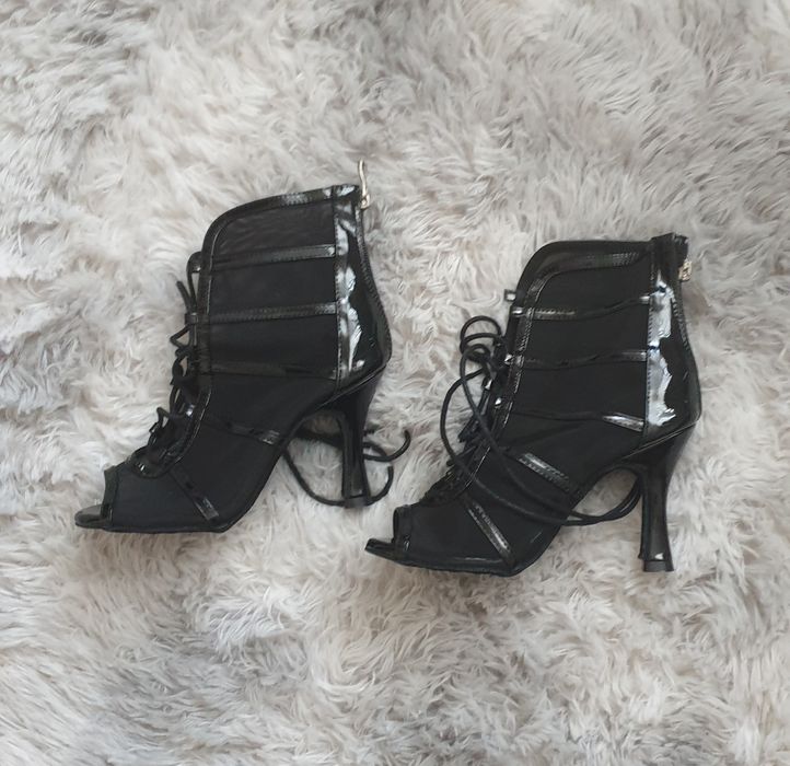 Buty, botki taneczne czarne rozmiar  36