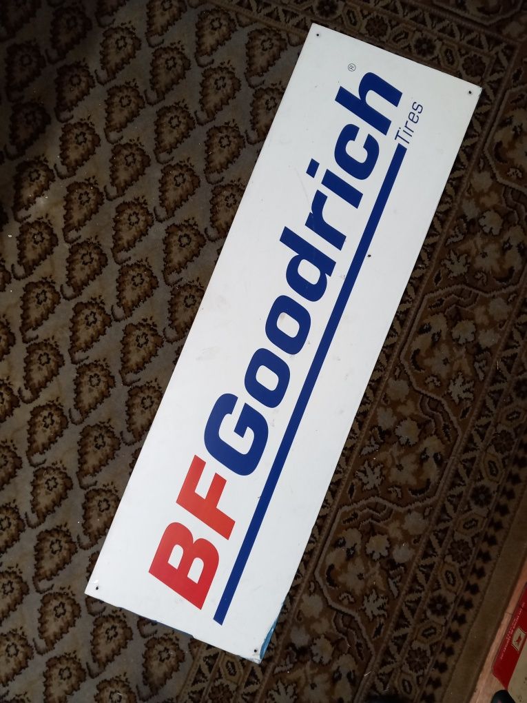 Chapa / Placa publicidade pneus BfGoodrich antiga automobilia