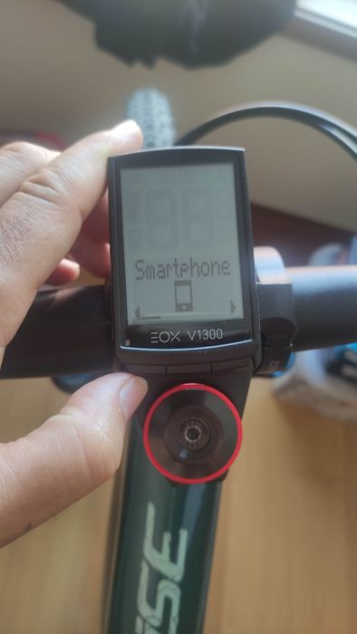 Ciclocomputador sigma eox 1300 bicicleta e-bike orbea rise