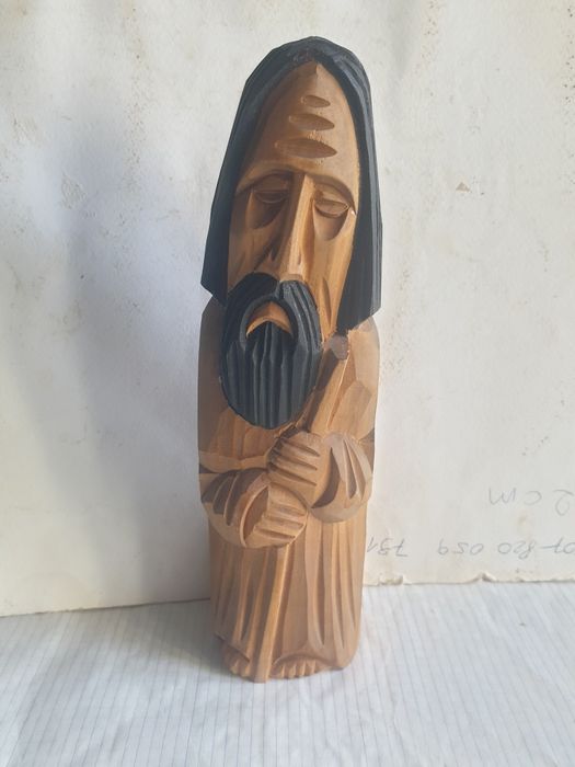Lalka zabawka figurka drewniana Józef Muniak 25 cm