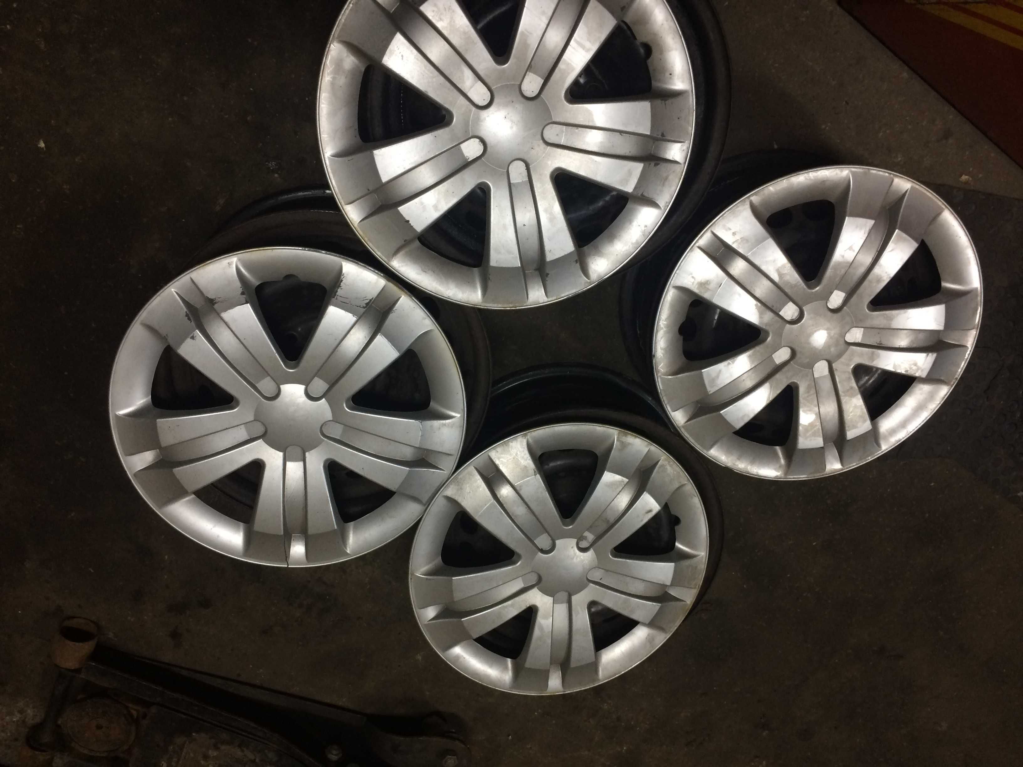 диски 5*112 R15 6J*15H2 Volkswagen Фольцваген + колпаки -4шт