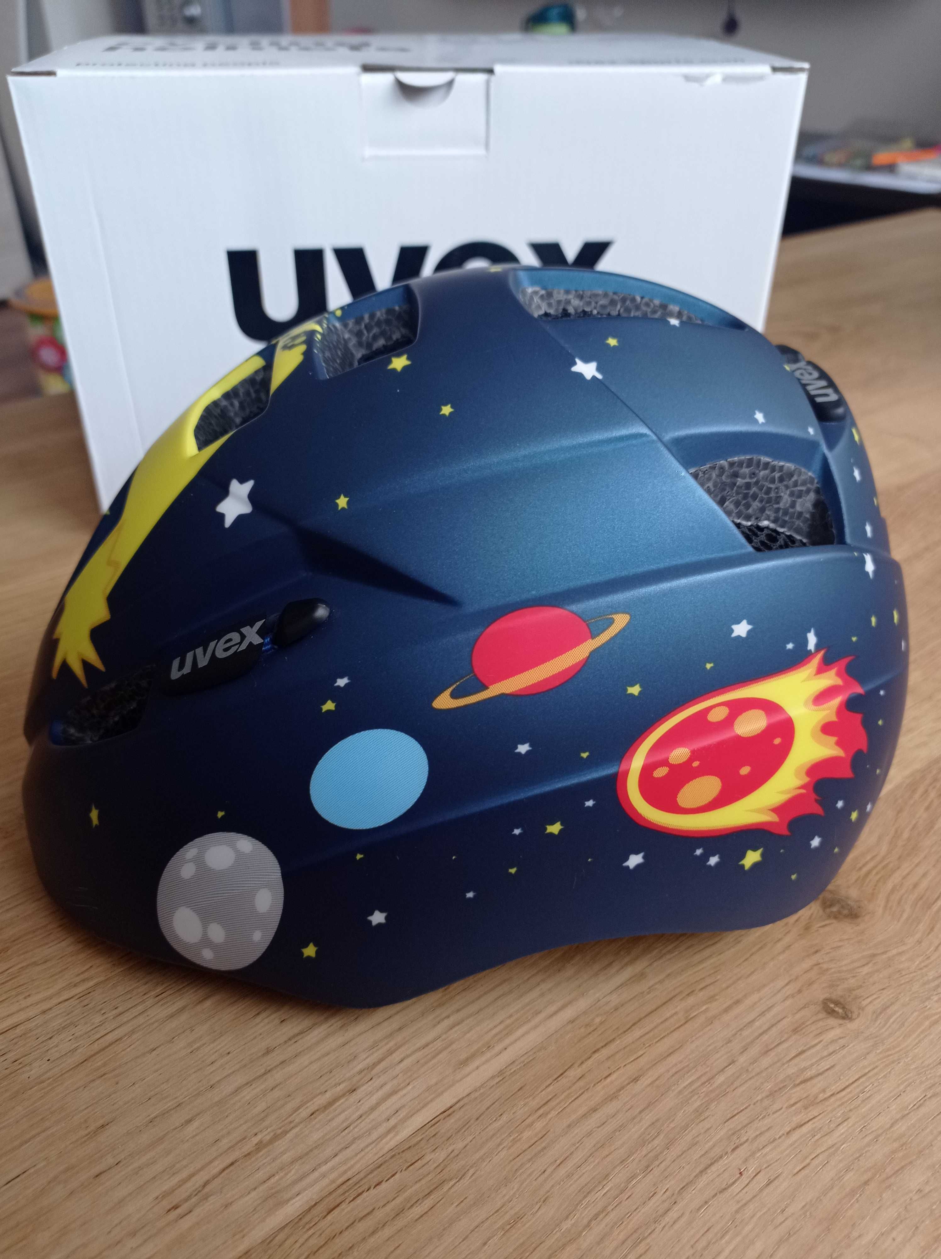 Kask Dziecięcy Rowerowy UVEX KID 2 CC Granatowy Rozmiar: 15 46-52 CM