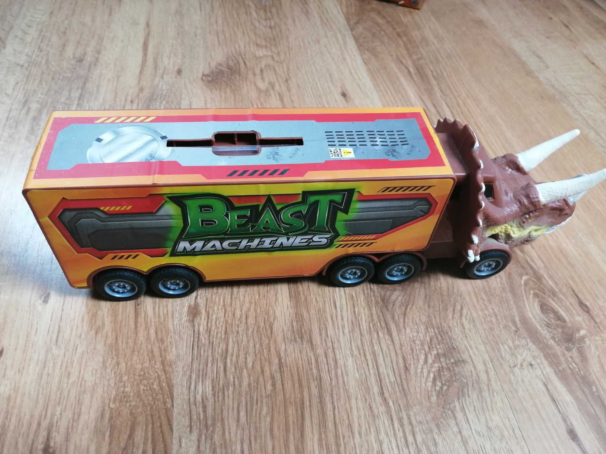 Duże. Auto Ciężarówka Dinozaur. Transporter.