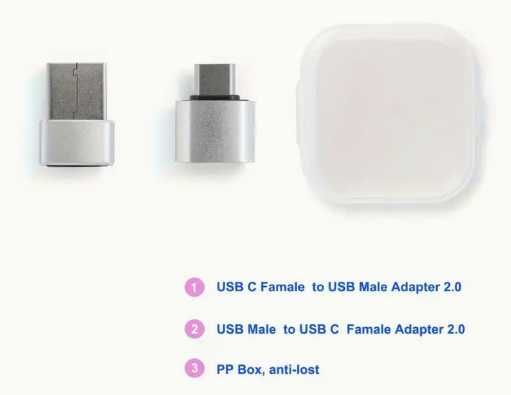 Conjunto de adaptadores USB-C / USB Fêmea,  USB / USB-C Fêmea