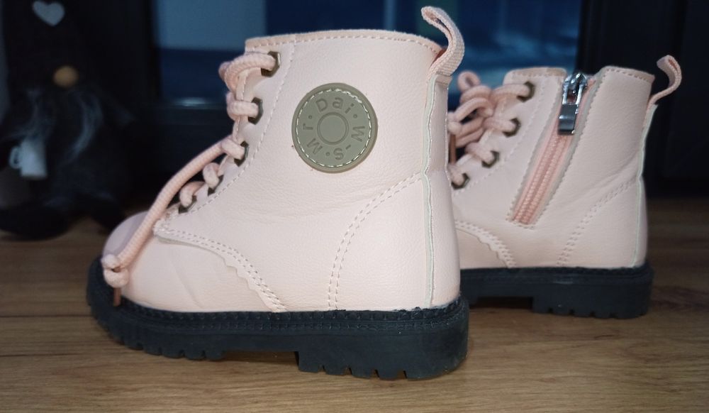 Kozaki botki  różowe 23