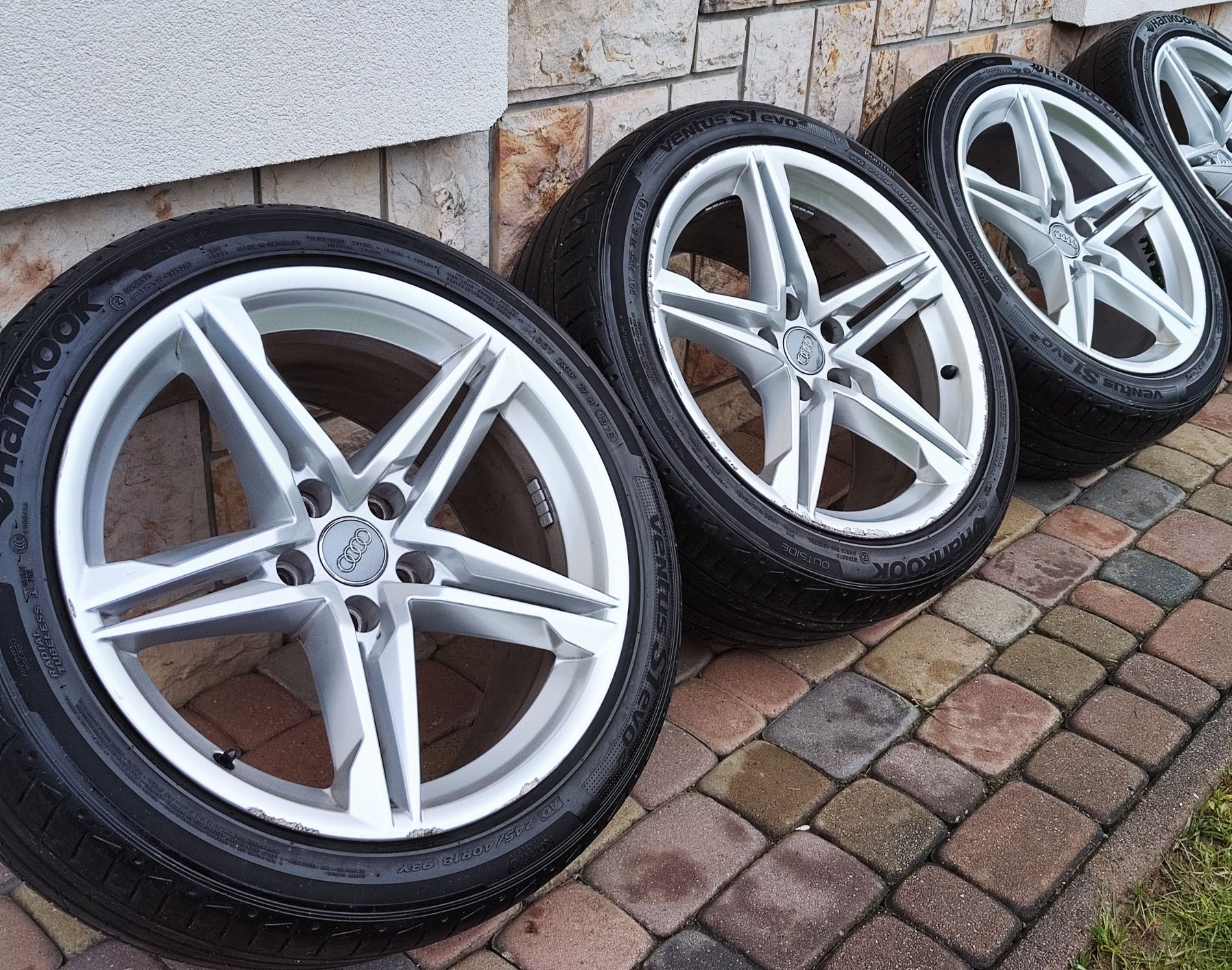 Koła 18 5x112 Oryginał Audi A5 A4 B9 VW 8.5J ET29/ Opony Hankook