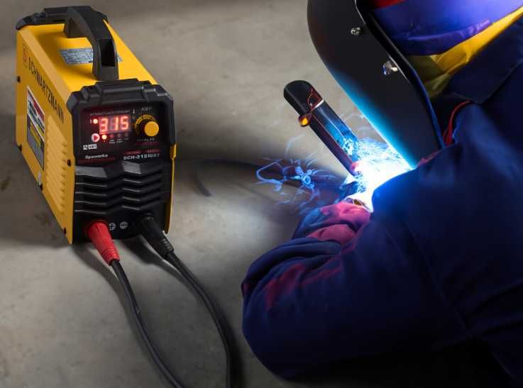 Інверторний зварювальний апарат  315A LCD MMA TIG ANGLE MASK CABLES