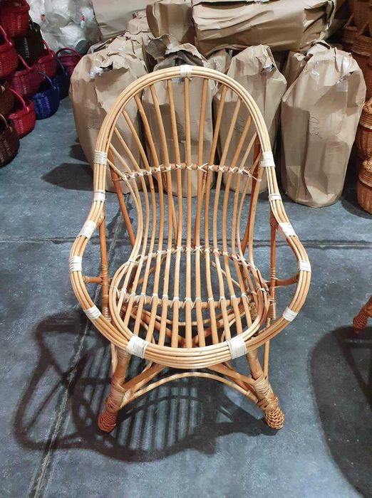 Fotel wiklinowy kpl ogrodowy wiklina kosz wiklinowy