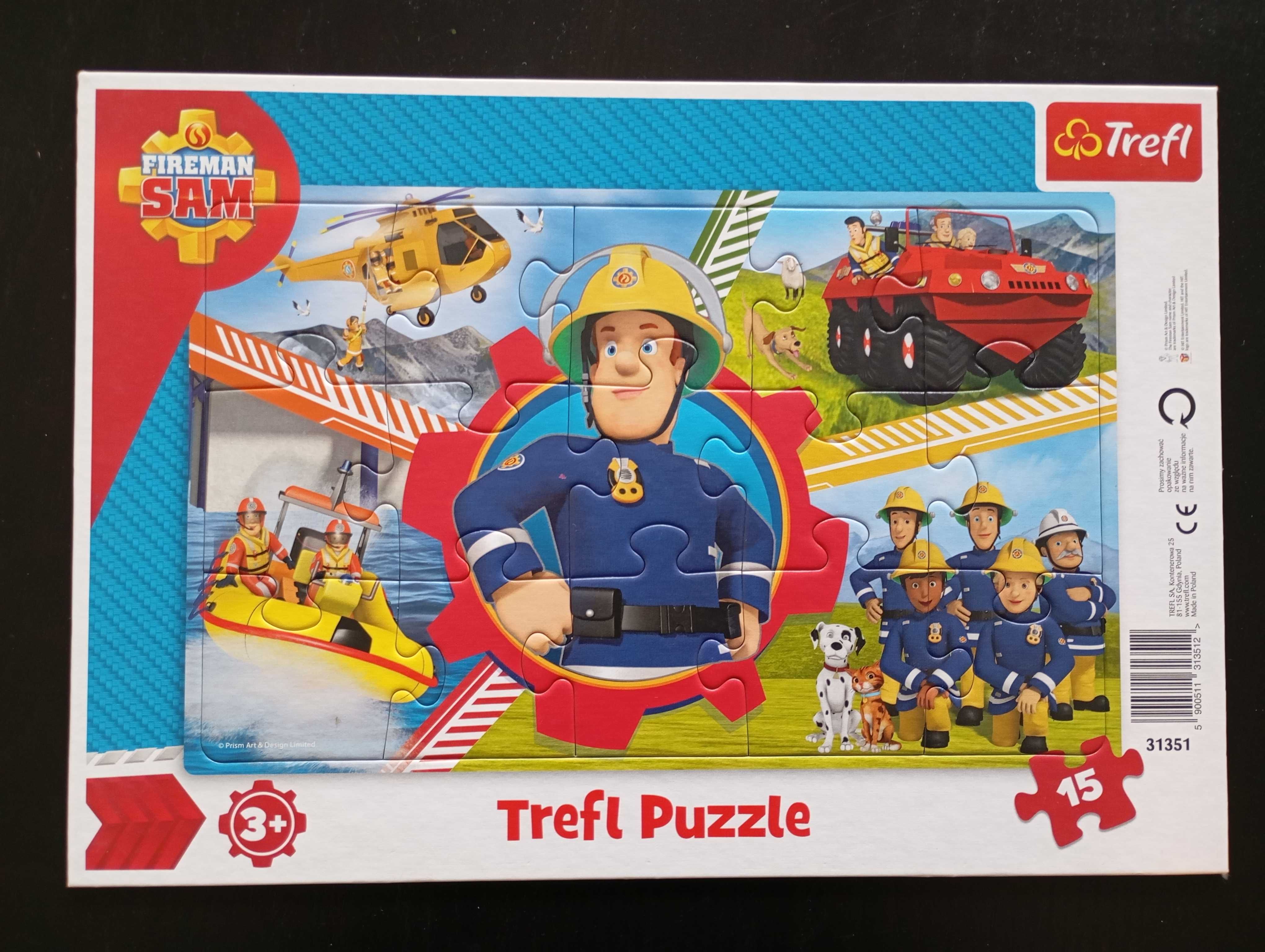 Puzzle strażak sam 2+