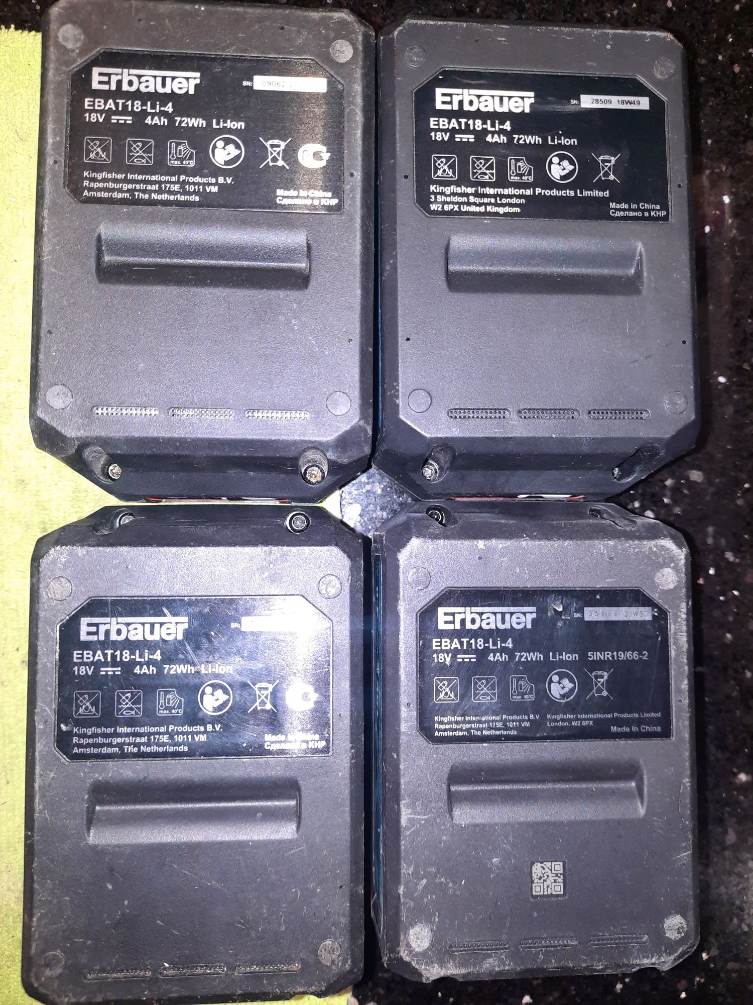 Akumulator Erbauer 4Ah EBAT18-Li-4