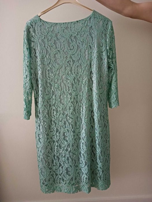 Vestido de cor verde para cerimónia