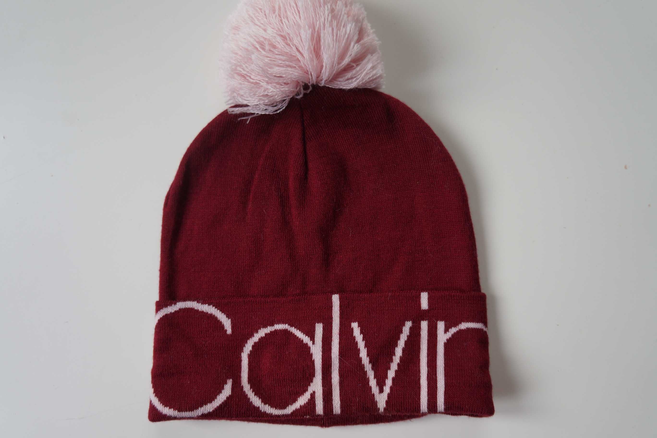 Czapka damska Calvin Klein Pom Pom Beanie