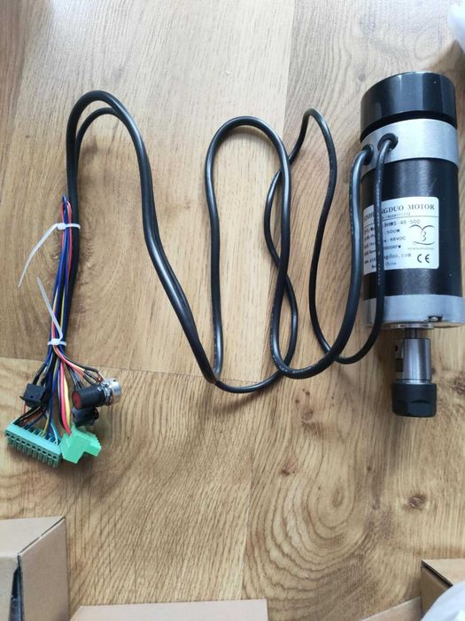 Wrzeciono bezszczotkowe CNC frezarka 500W 0.5kW ploter zasilacz ER16