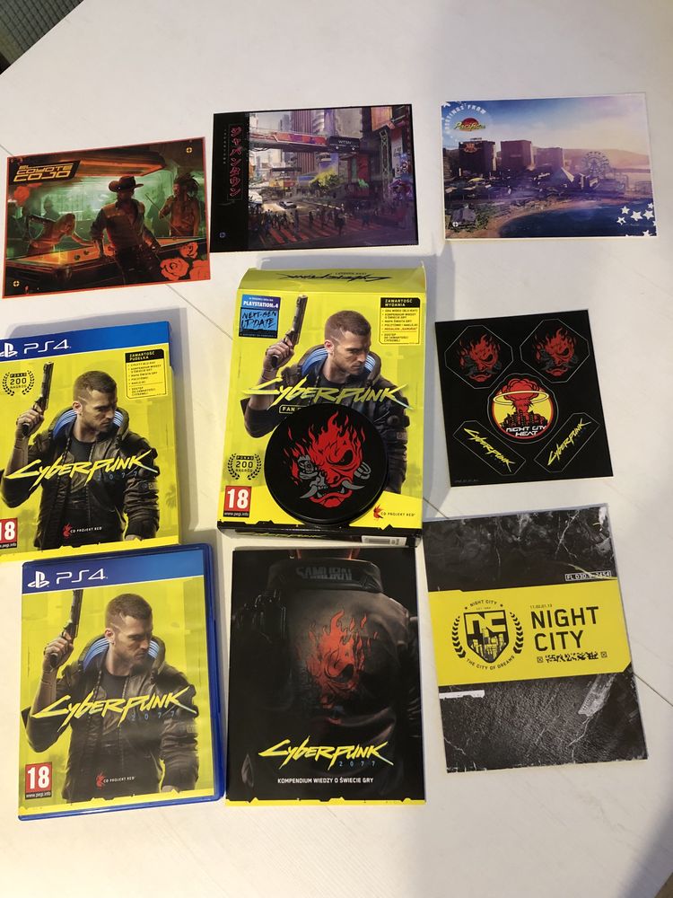 Cyberpank cyberpunk pl dubbing gra na ps4 playstation 2077 fan bundle