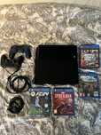 Playstation 4 slim 2 pady + Gry