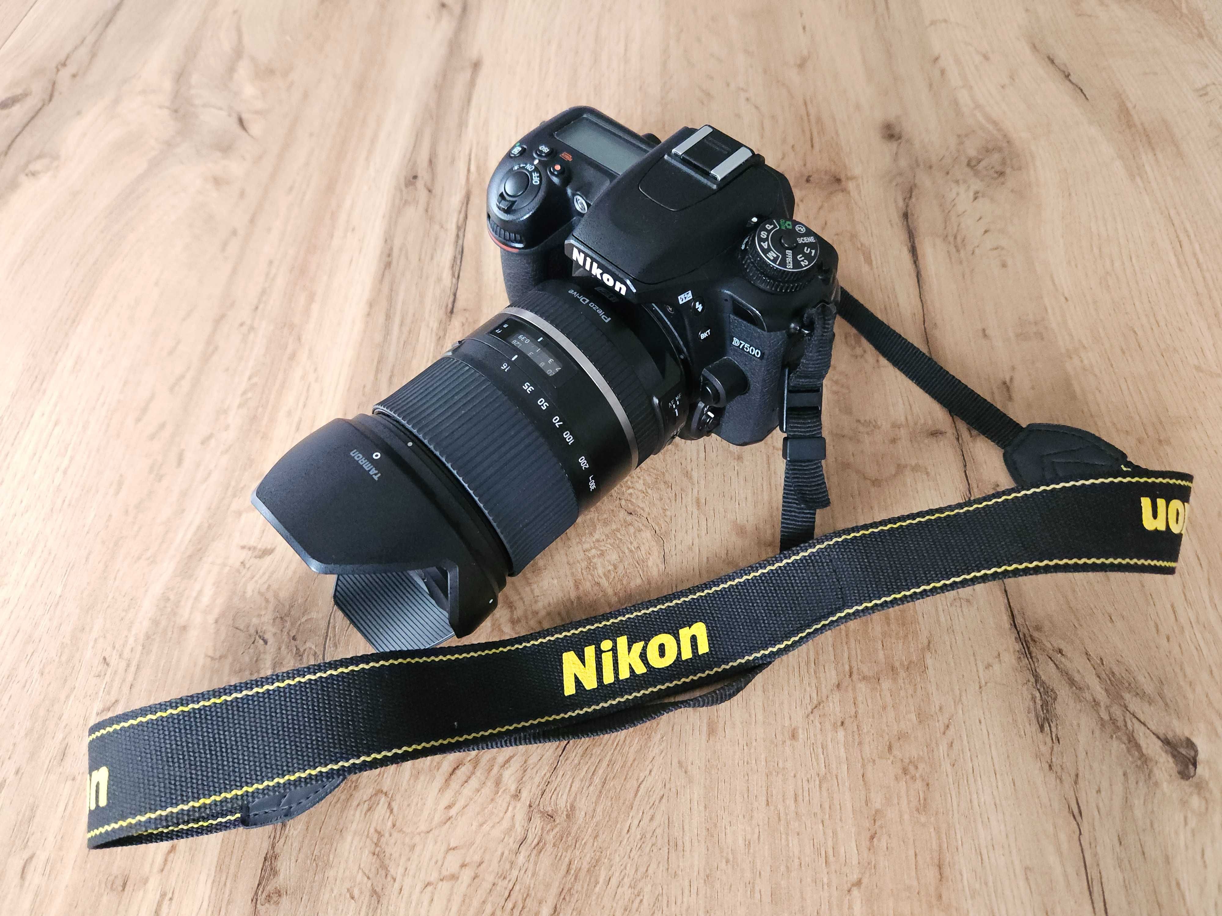 Aparat Nikon D7500 + 4 obiektywy Stan idealny