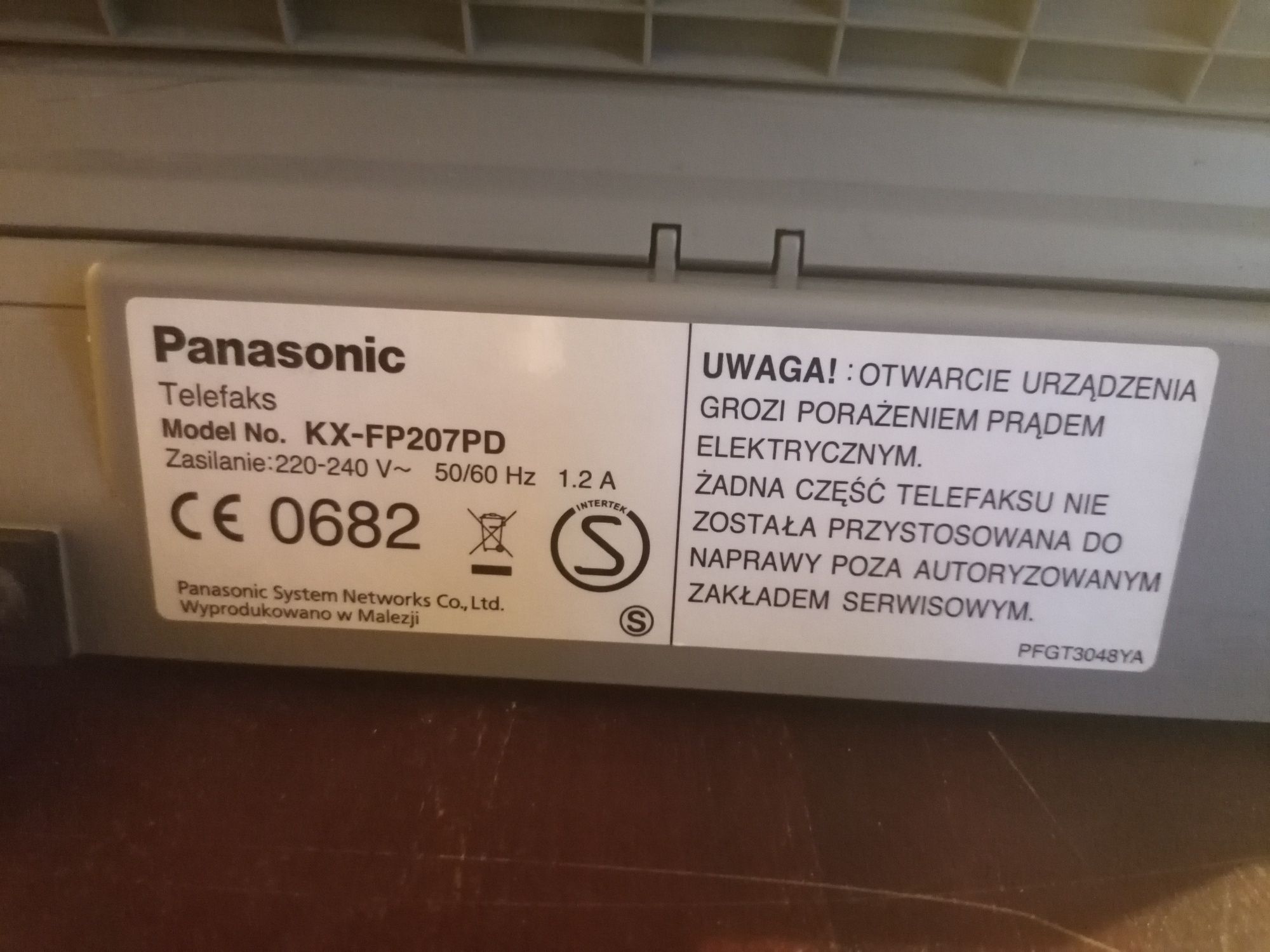 Telefaks Panasonic KX-FP207PD