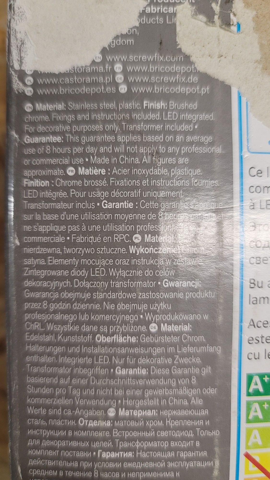 Oświetlenie schodowe lampki led oczka Colours Nampa światło na schody